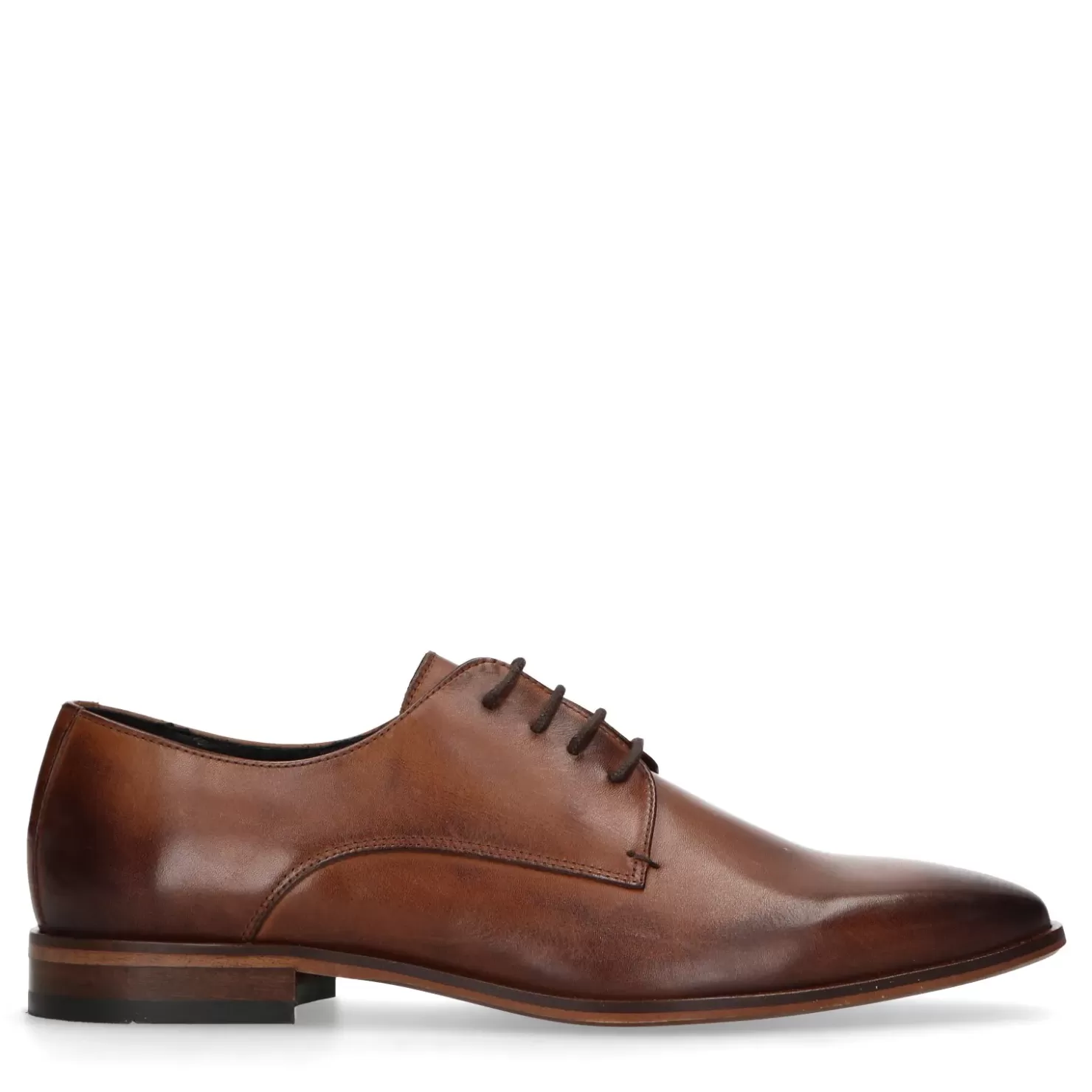 Cheap Lace-Up Leather Shoes - Brown Men Lace-Up Shoes