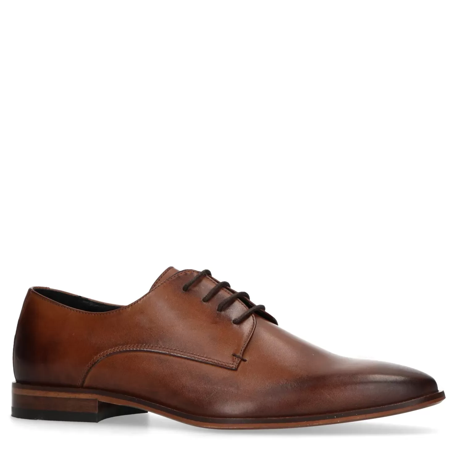 Cheap Lace-Up Leather Shoes - Brown Men Lace-Up Shoes