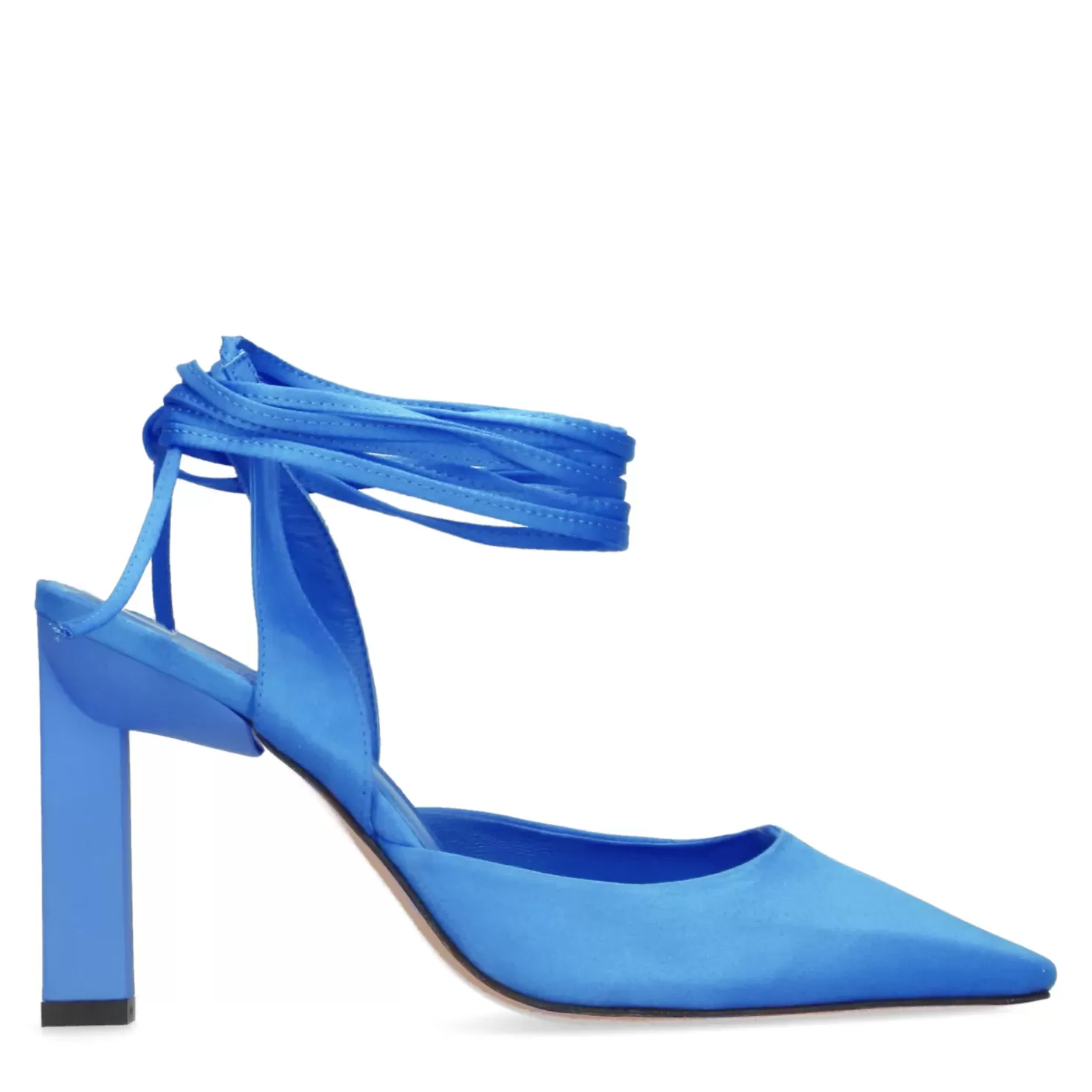 Clearance Lace-Up Strap Pump - Blue Women Pumps