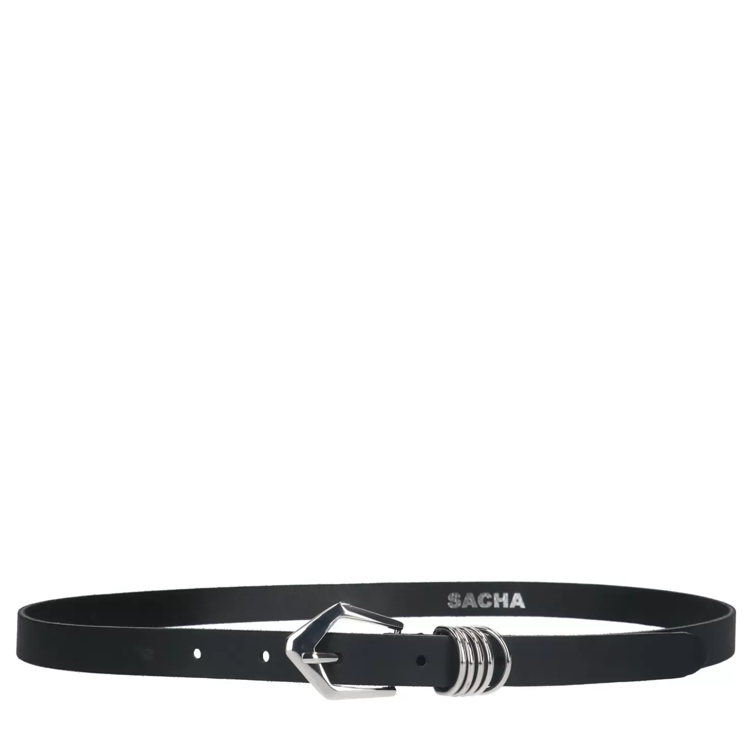 Shop Leather Belt With Buckle - Black Women Belt