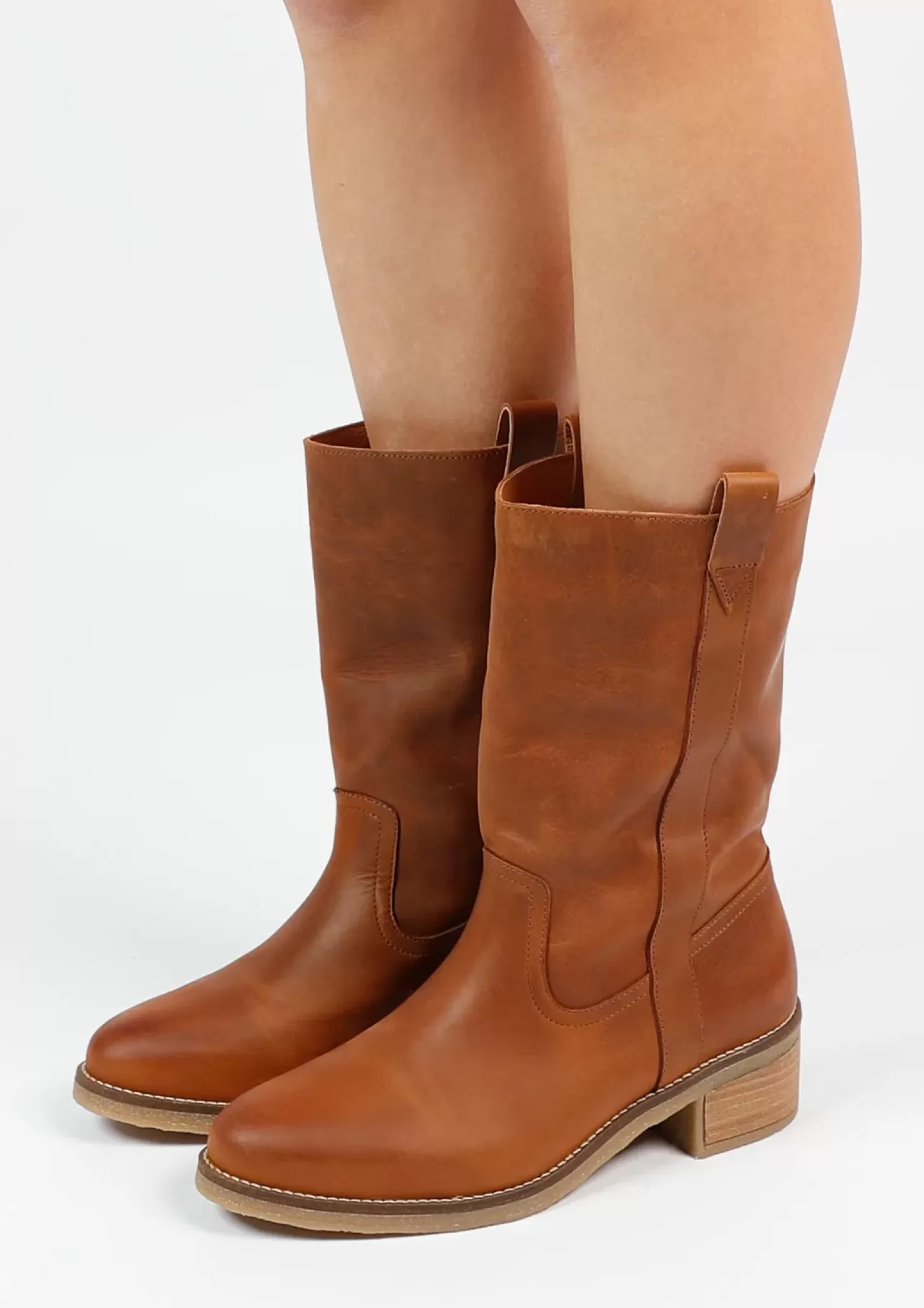 Flash Sale Leather Boots - Brown Women Ankle Boots