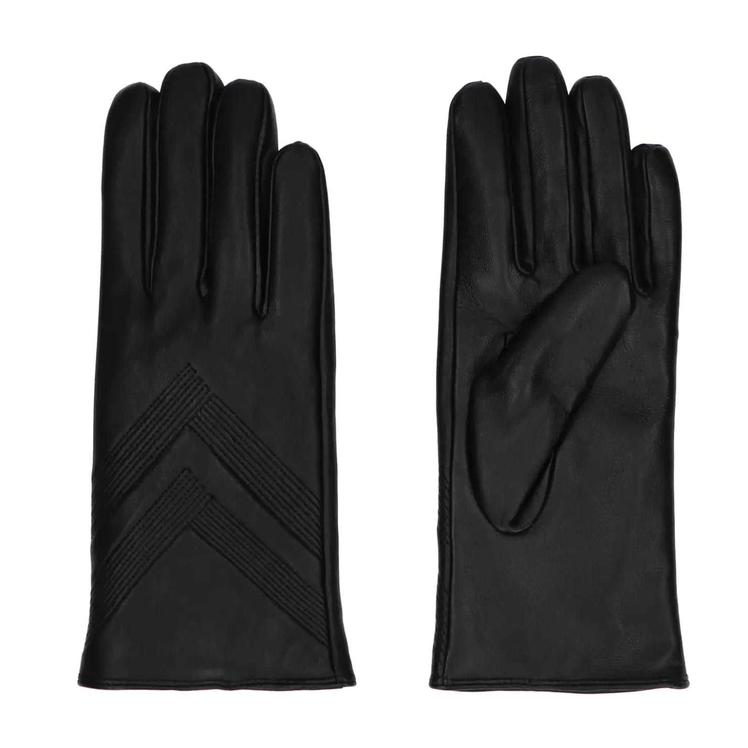 Fashion Leather Gloves - Black Women Gloves