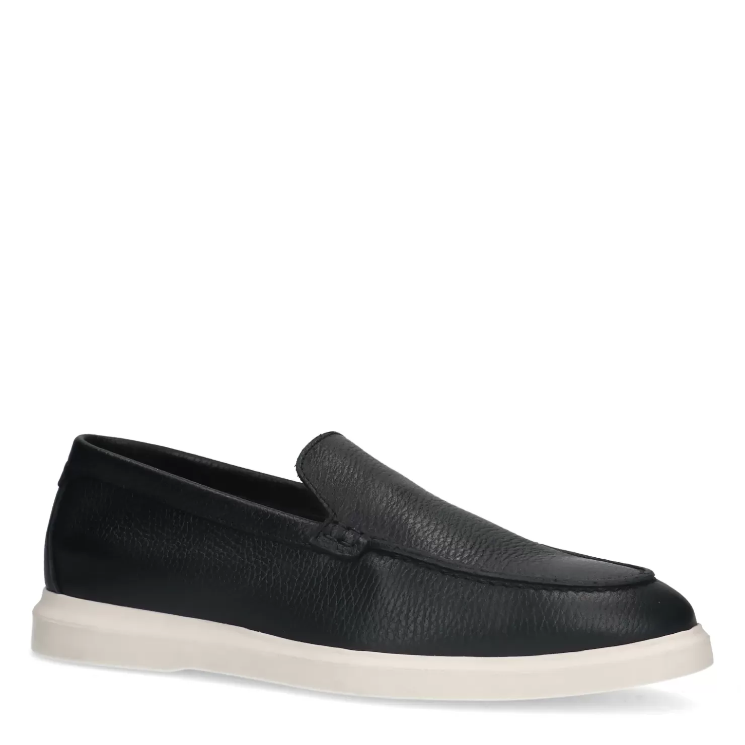 Cheap Leather Loafers - Black Men Moccasins