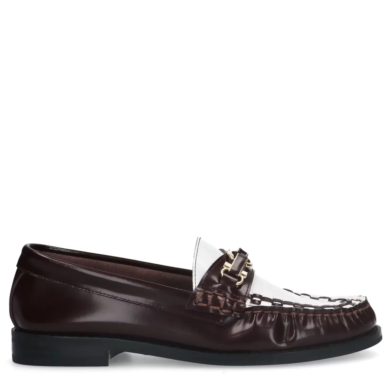 New Leather Loafers With Chain - Brown Women Moccasins