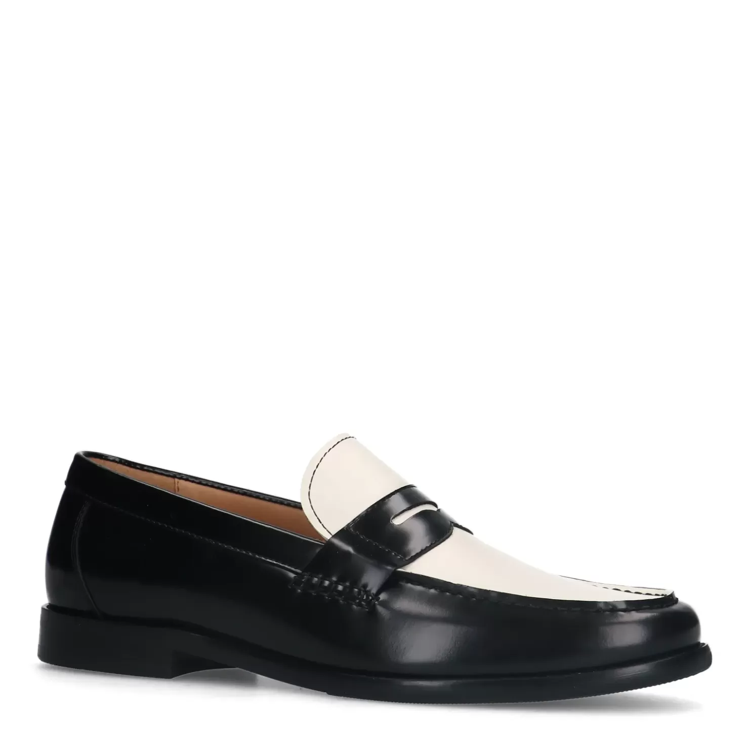 Flash Sale Leather Penny Loafers - Black Men Moccasins