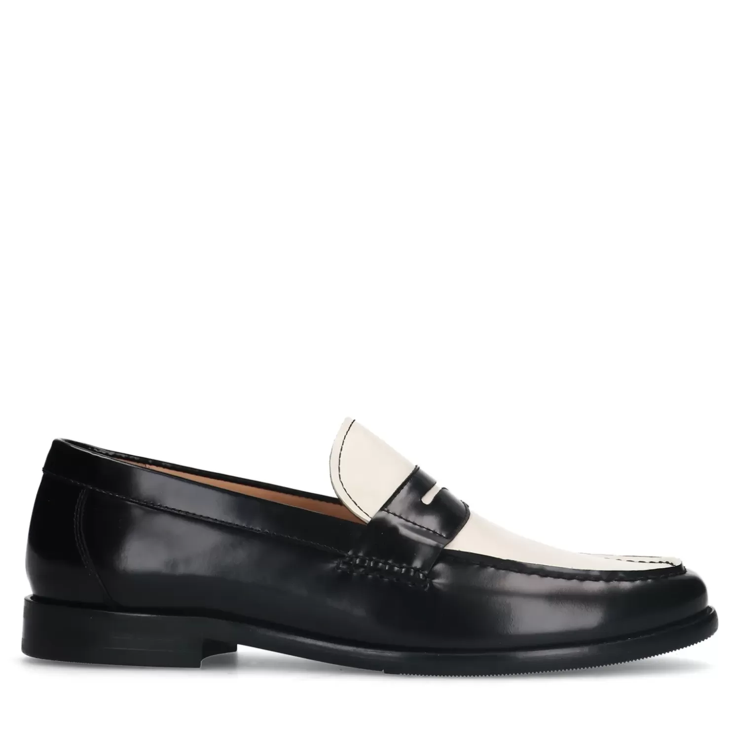 Flash Sale Leather Penny Loafers - Black Men Moccasins