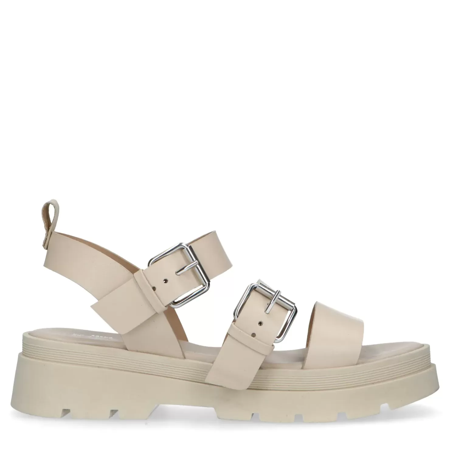 Discount Leather Platform Sandals - Beige Women Sandals