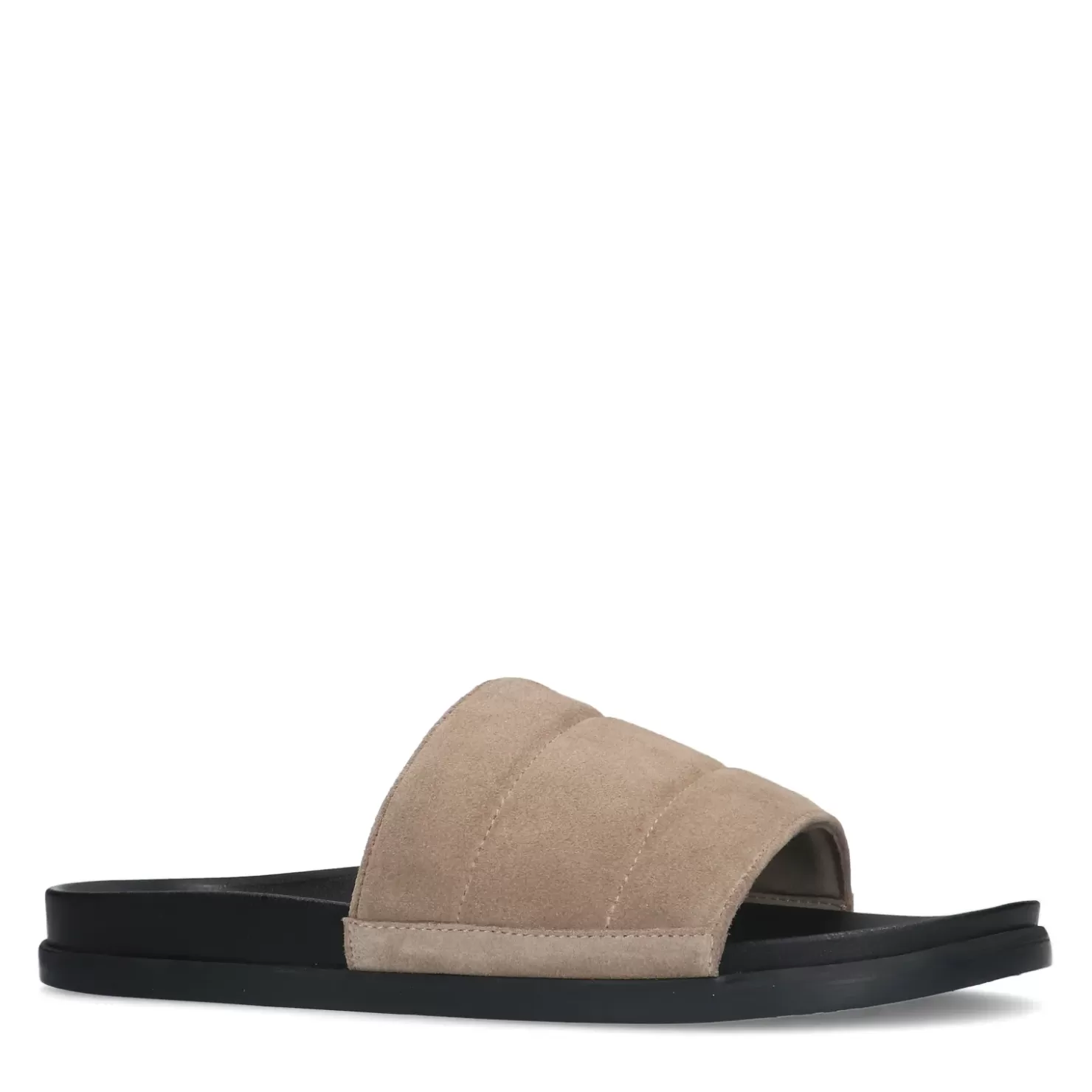 Clearance Leather Slides - Beige Men Flip Flops