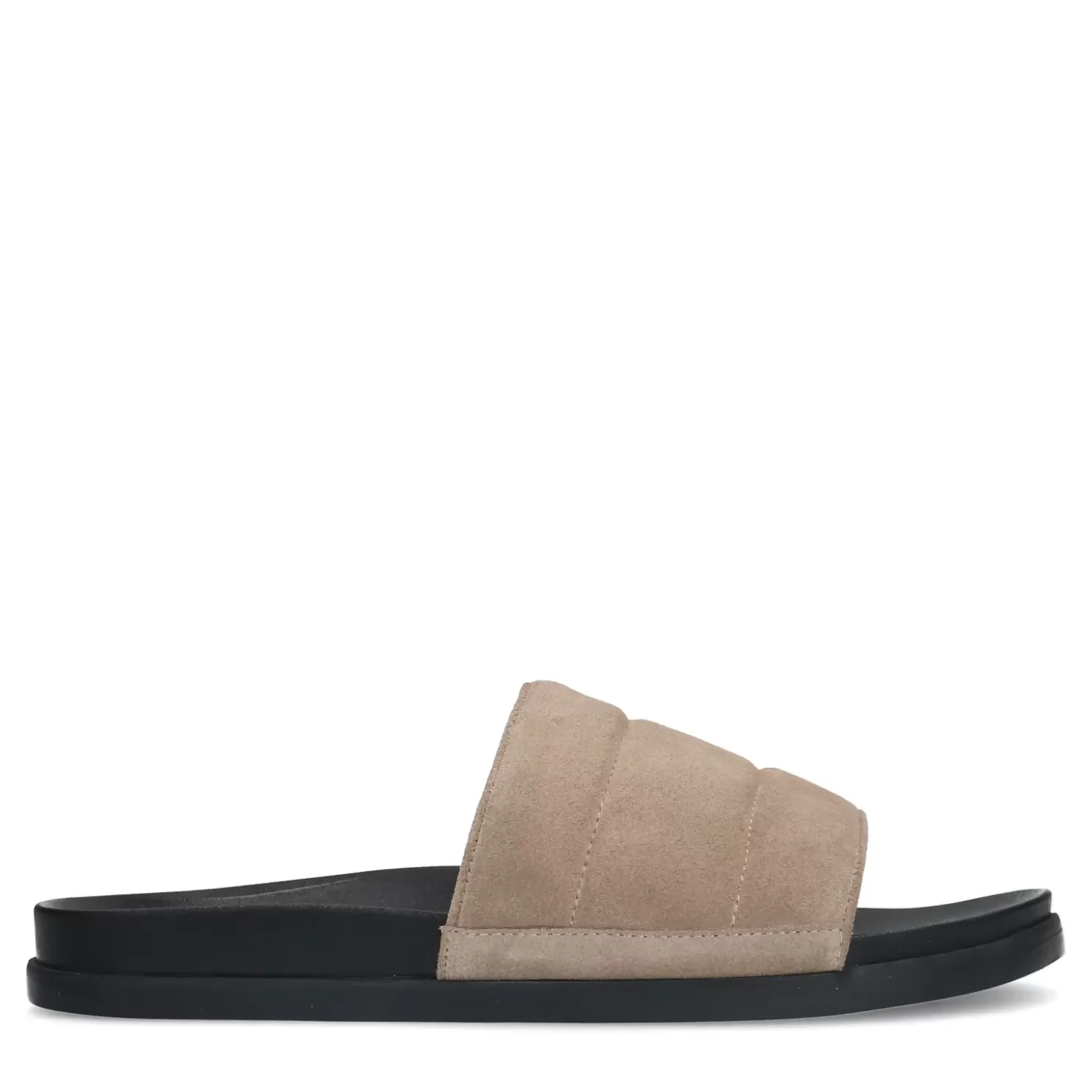 Clearance Leather Slides - Beige Men Flip Flops