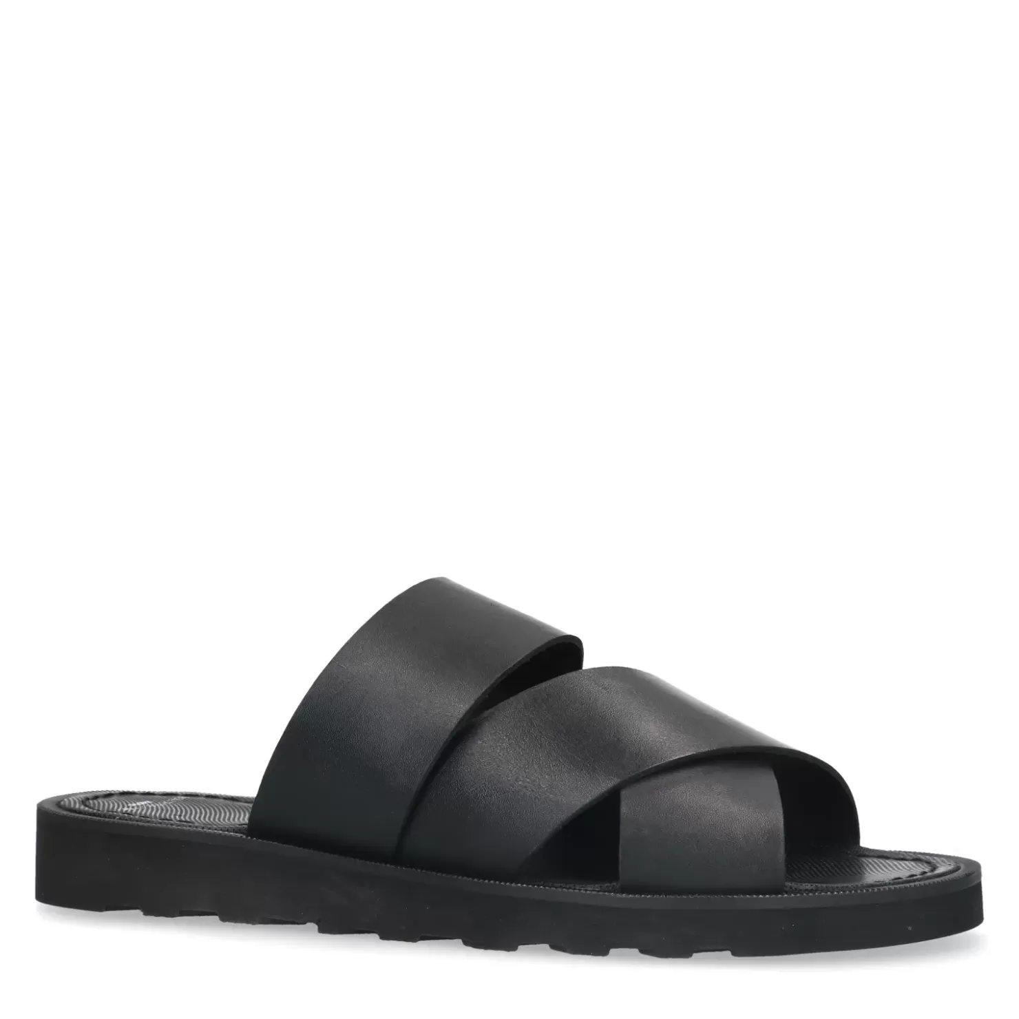 Best Leather Slides - Black Men Flip Flops