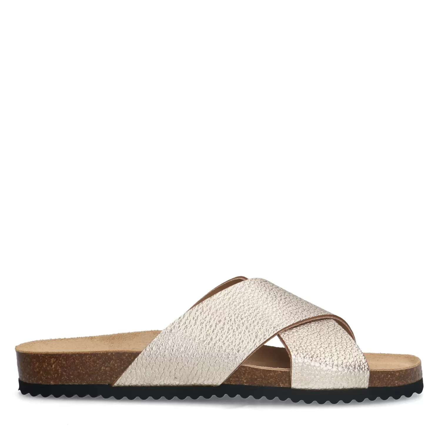 Flash Sale Leather Slides - Gold Women Sandals