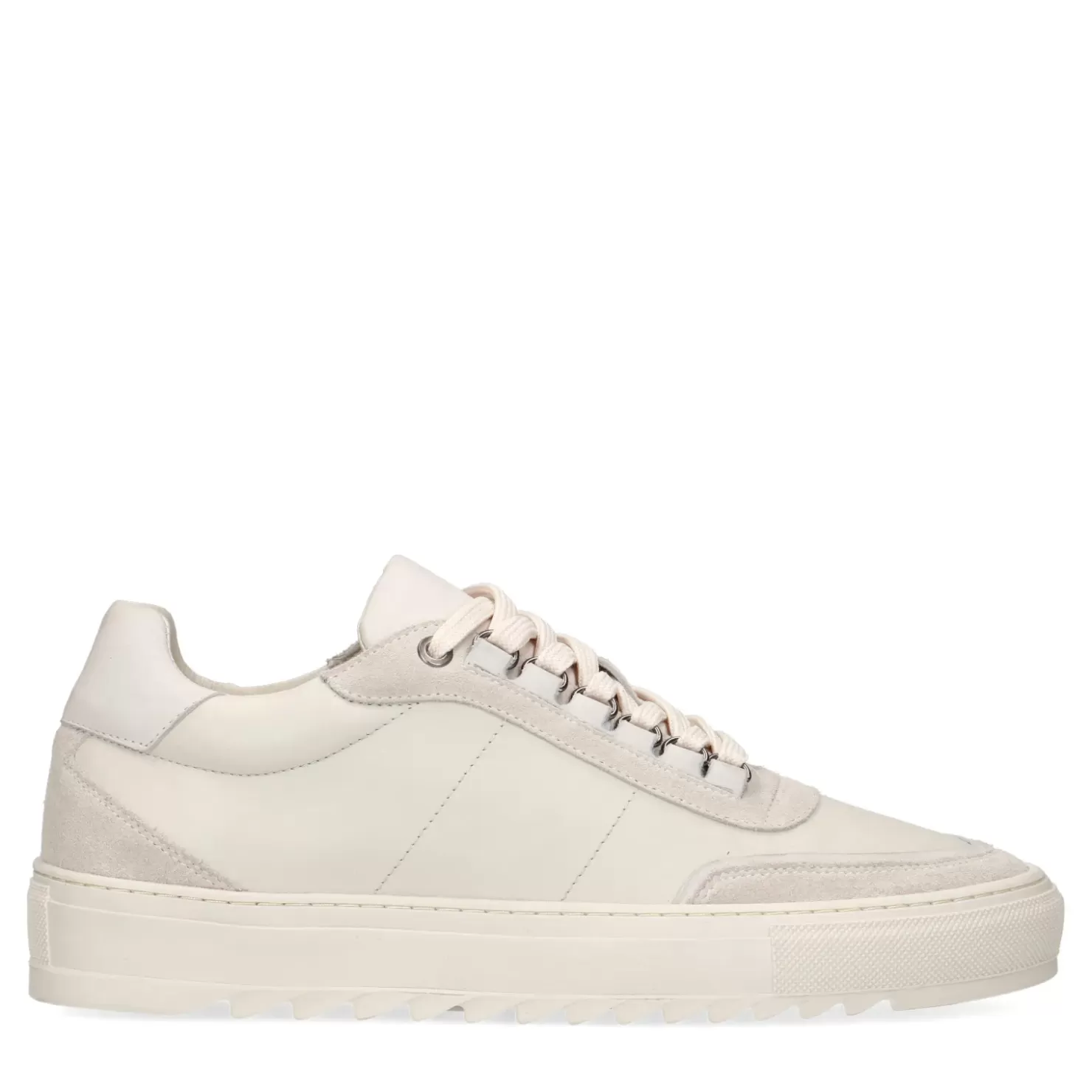 Clearance Leather Sneakers With Suede Details - Off-White Men Sneakers