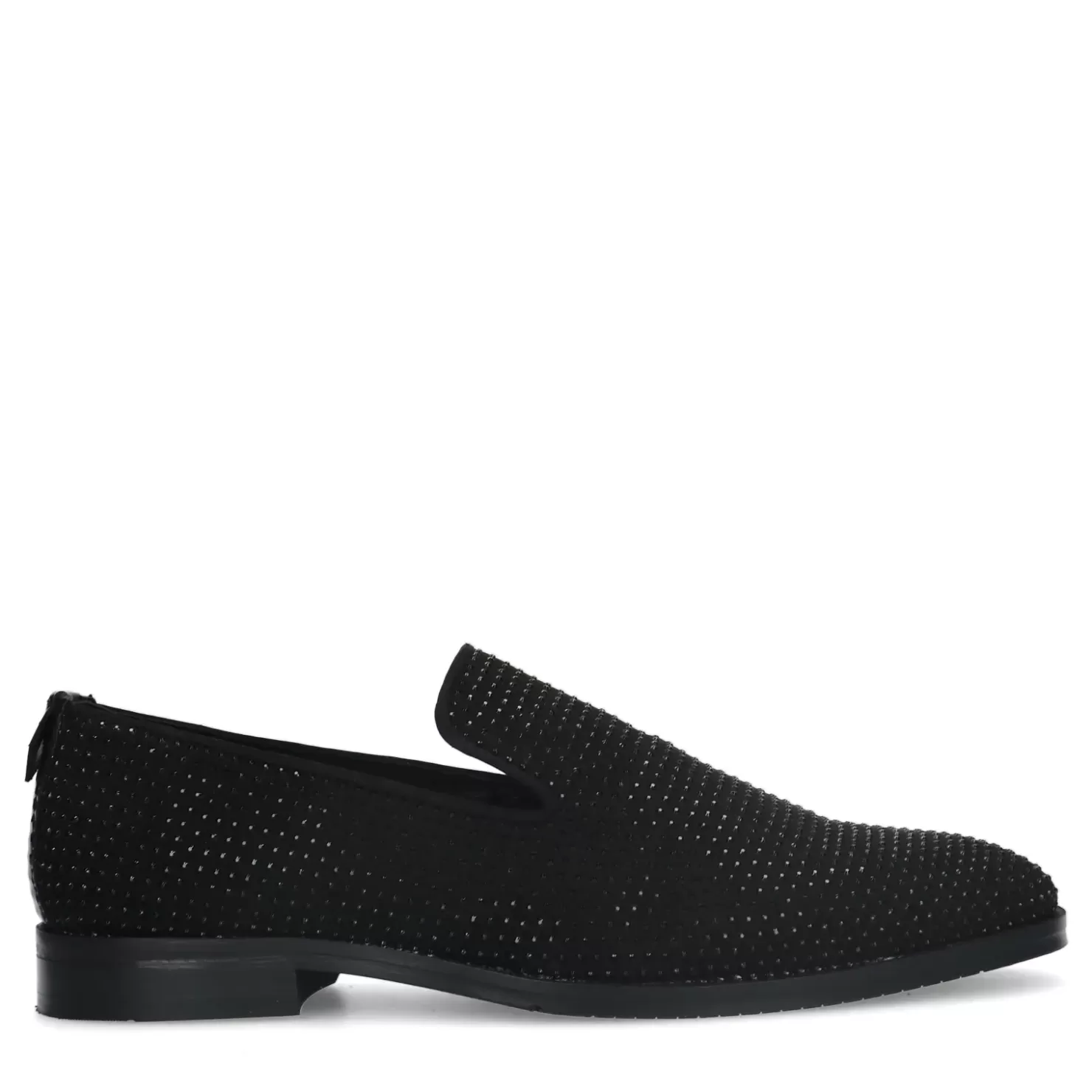 Shop Loafers With Rhinestones - Black Men Moccasins