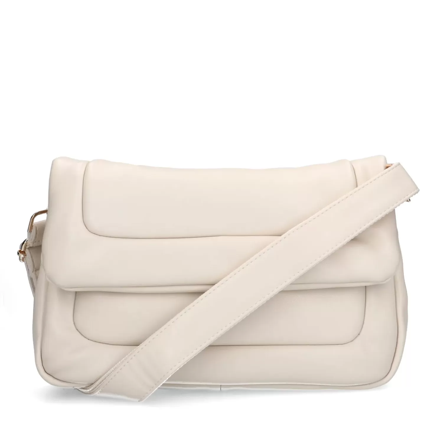 Fashion Matelasse Shoulder Bag - Beige Women Crossbody Bags