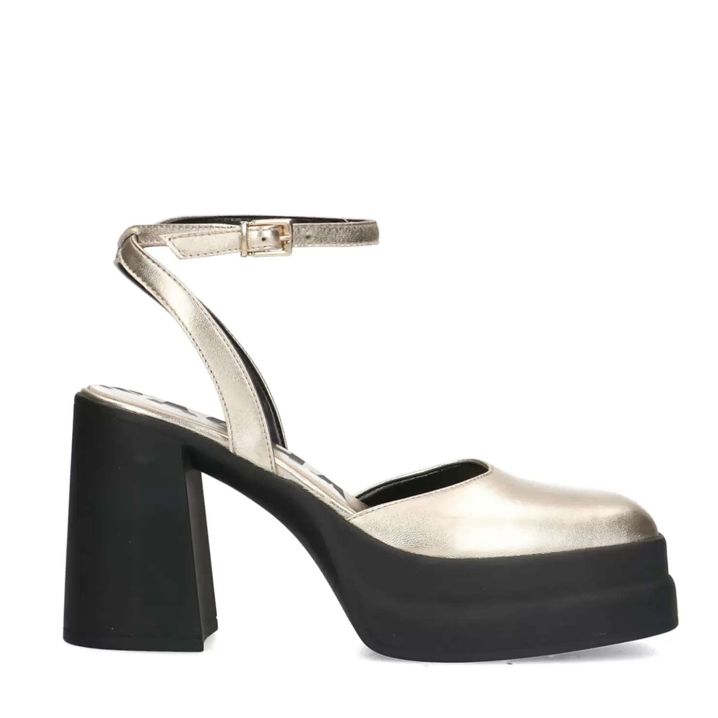 New Metallic Pumps With Platform Sole - Gold Women Pumps