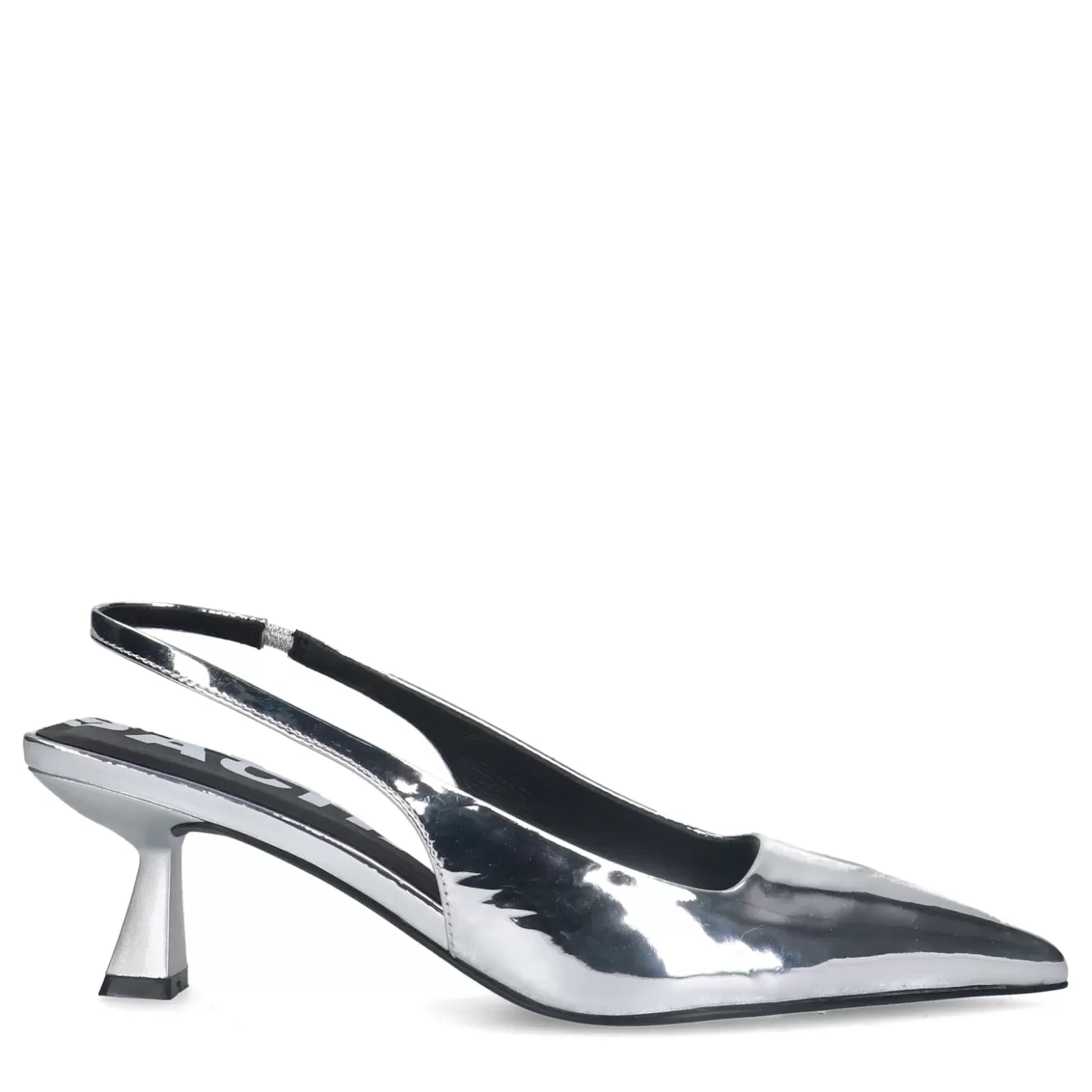 Hot Metallic Slingback Pumps - Silver Women Pumps