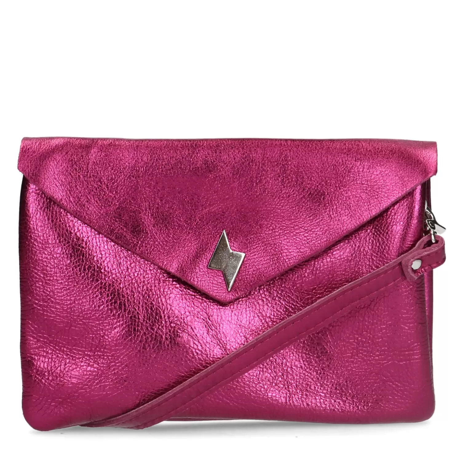 Clearance Metallise Crossbody Bag - Pink Women Crossbody Bags