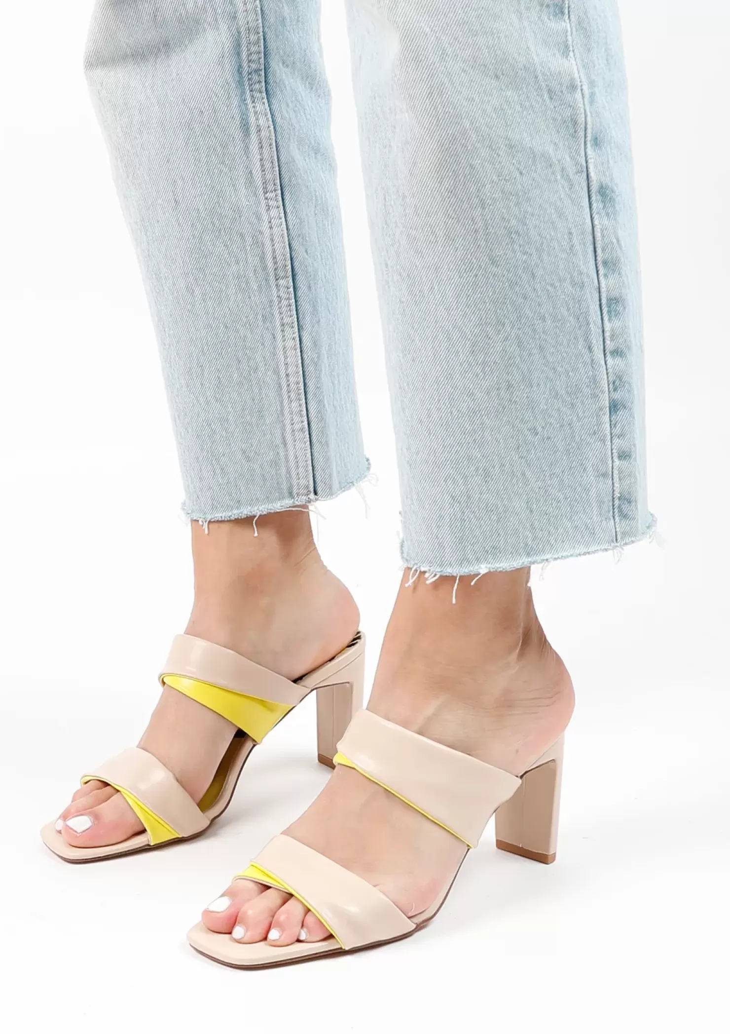 Cheap Mules With Details - Beige Women Sandals