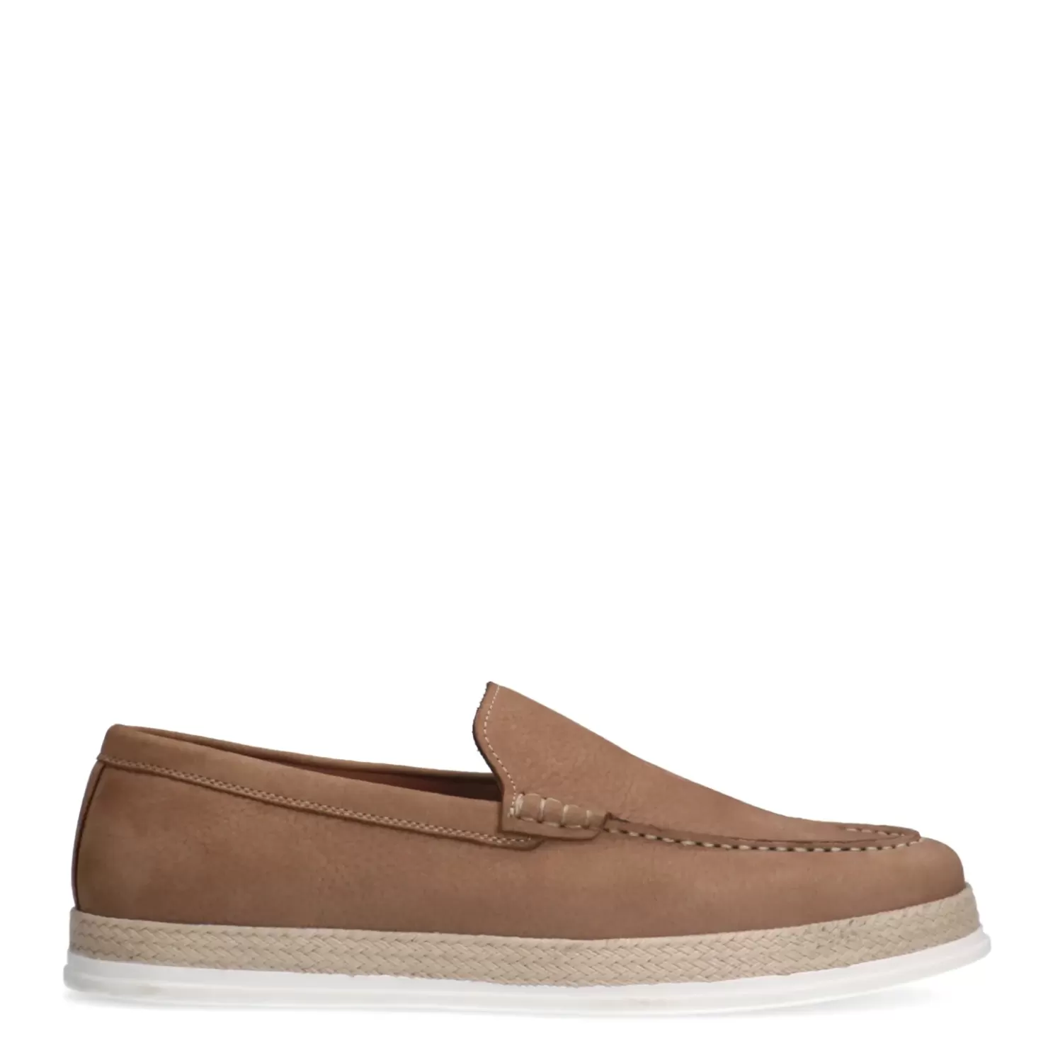 Flash Sale Nubuck Loafers - Brown Men Moccasins