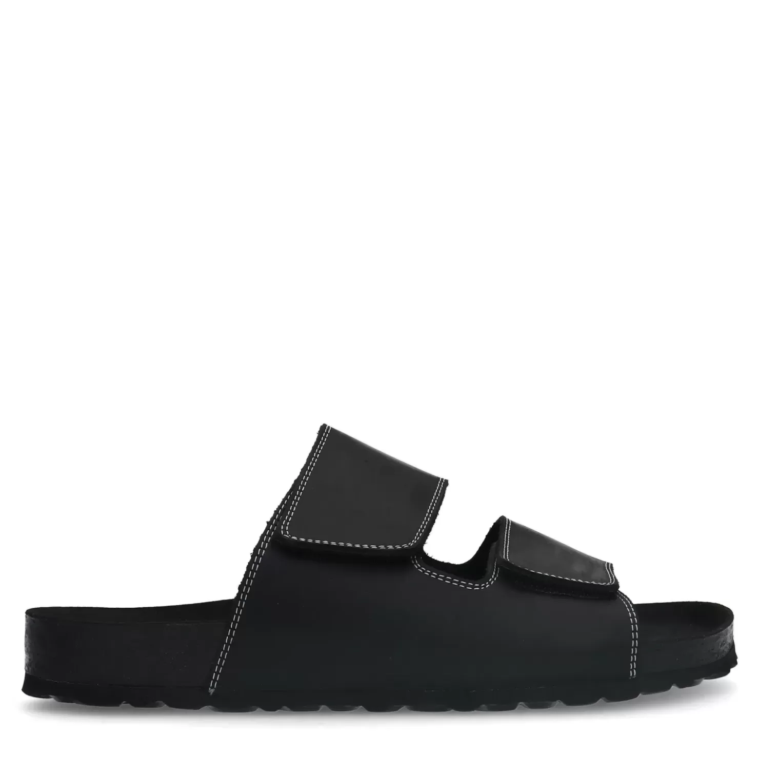 Online Nubuck Slides - Black Men Flip Flops