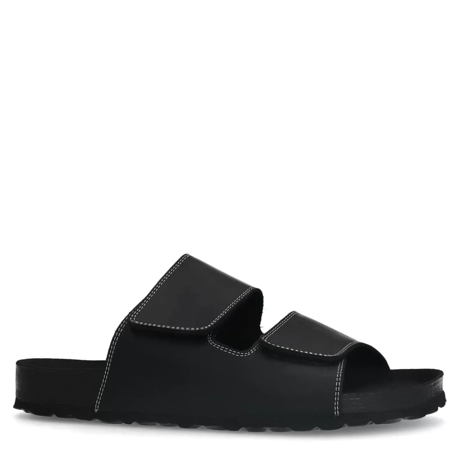 Online Nubuck Slides - Black Men Flip Flops