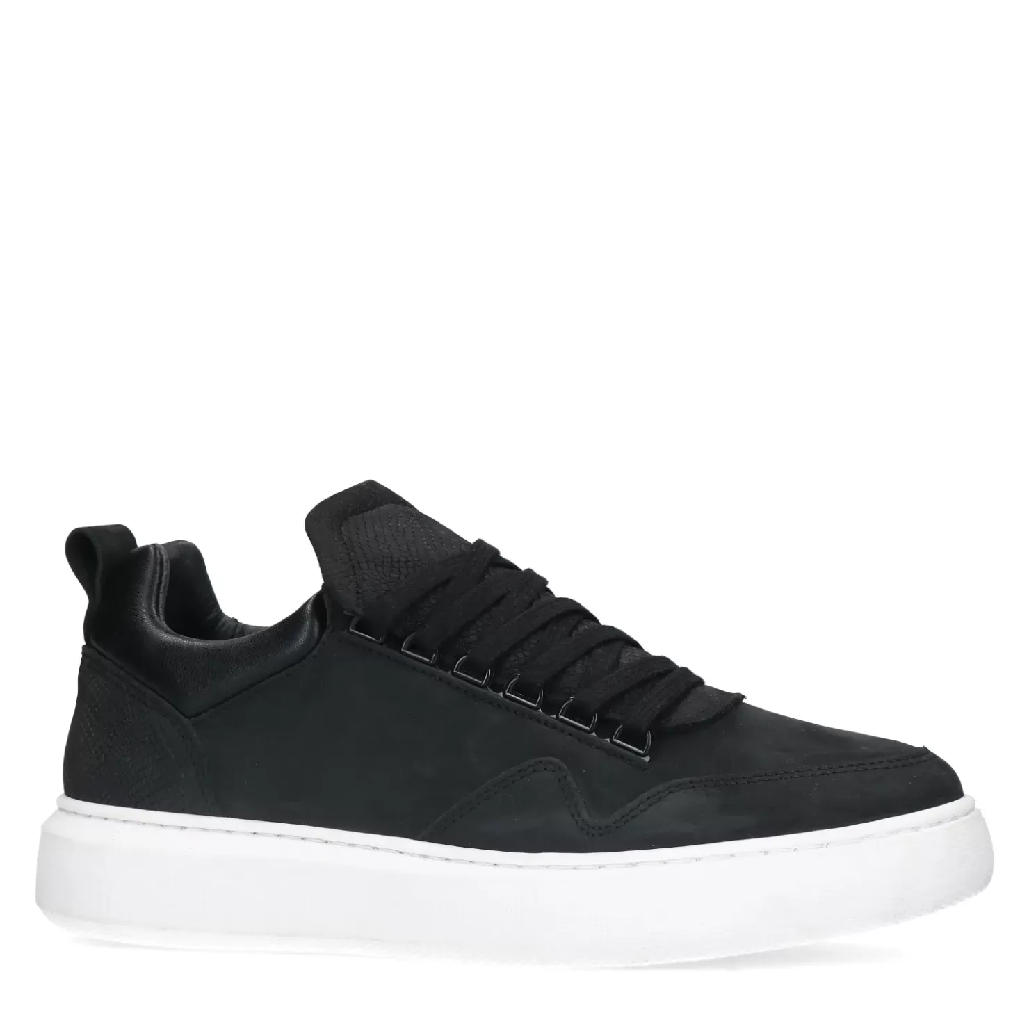 Hot Nubuck Sneakers - Black Men Sneakers