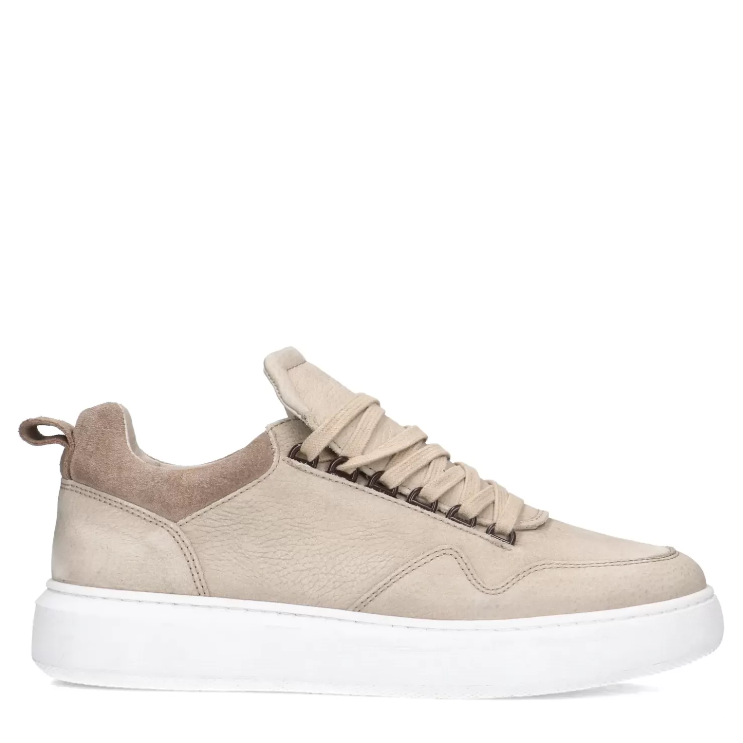 Best Nubuck Sneakers With Sole - Taupe Men Sneakers