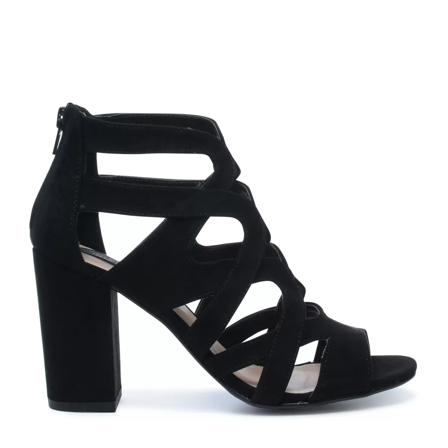 Hot Open Toe Open Toe Textile Pumps - Black Women Sandals