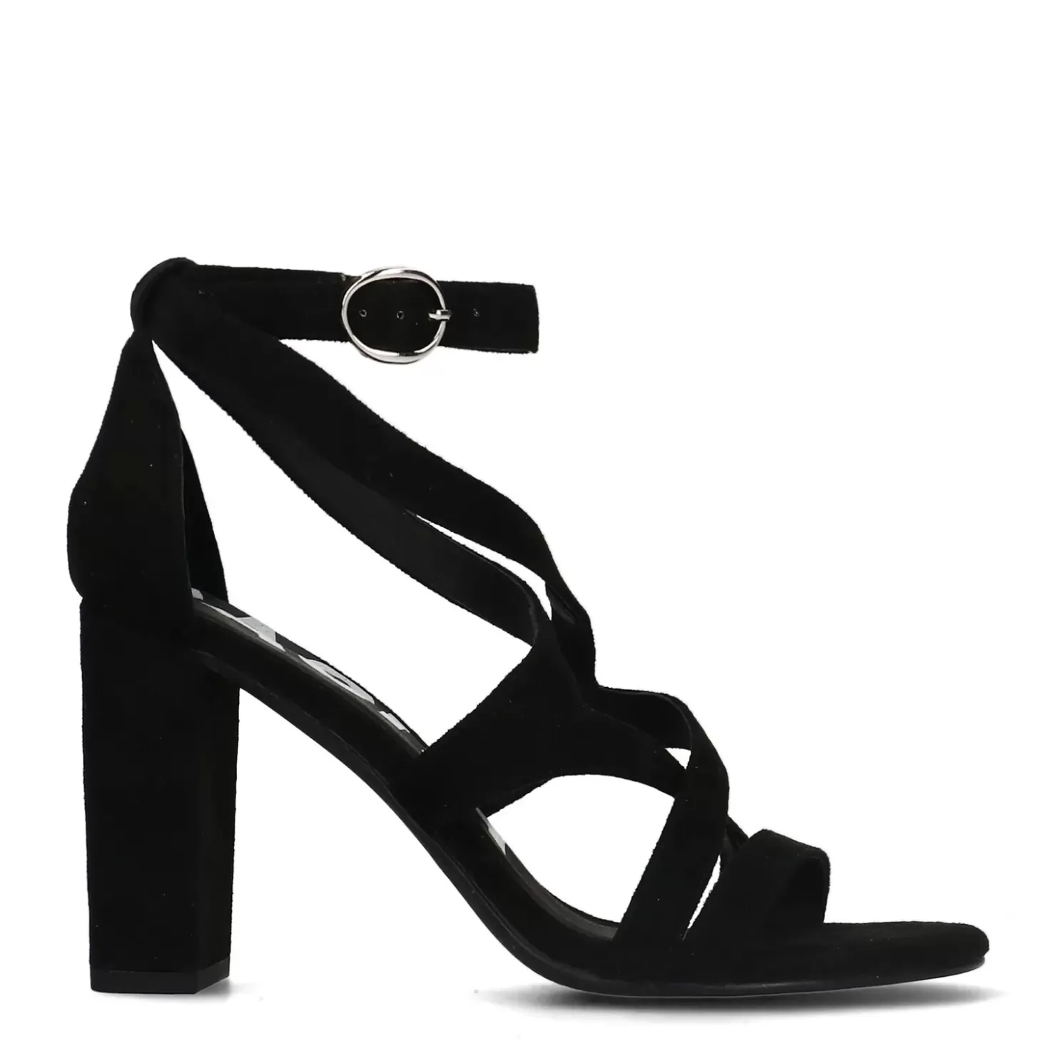 Fashion Openwork Heeled Sandals - Black Women Sandals