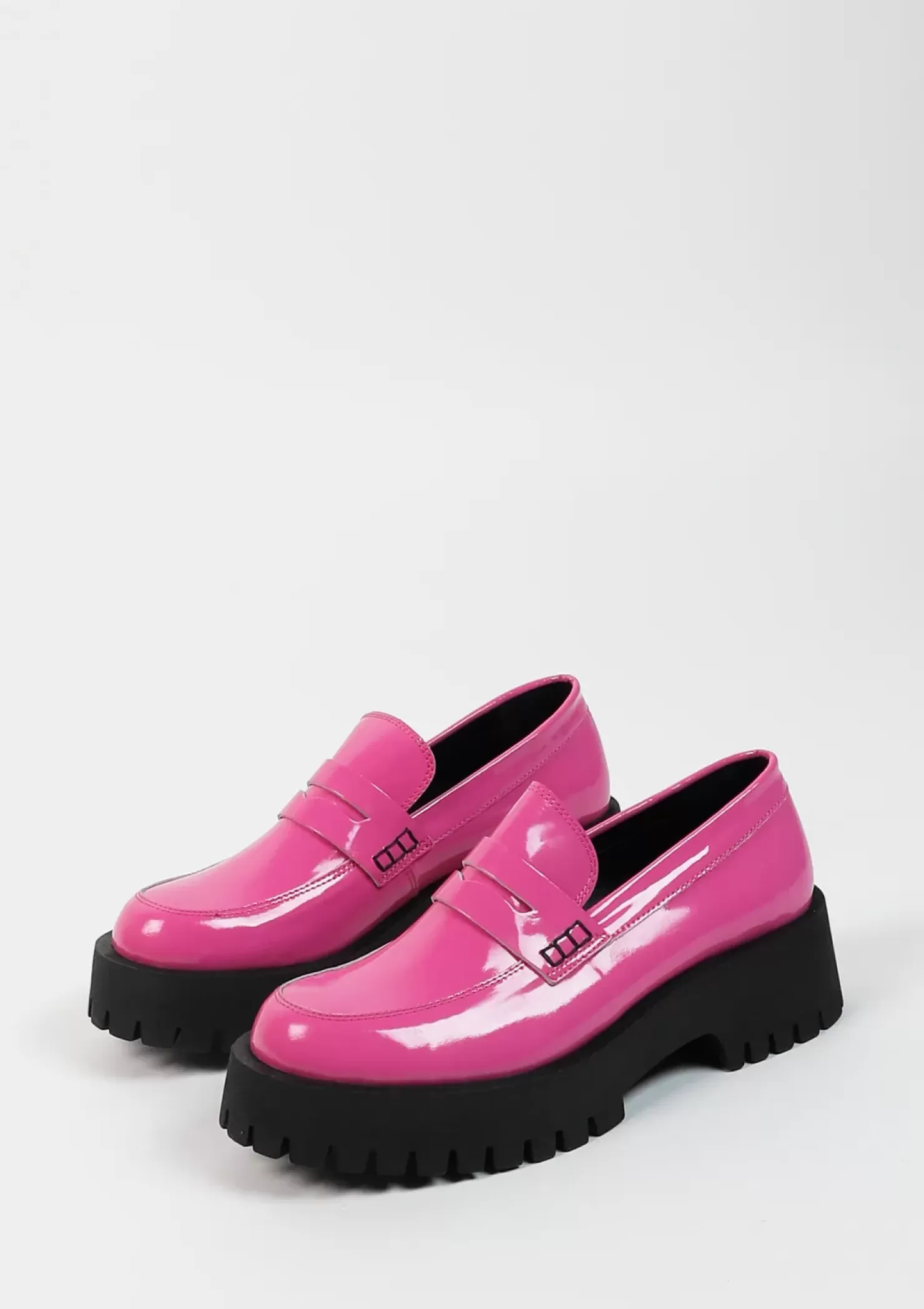 Best Sale Platform Leather Loafers - Pink Women Moccasins