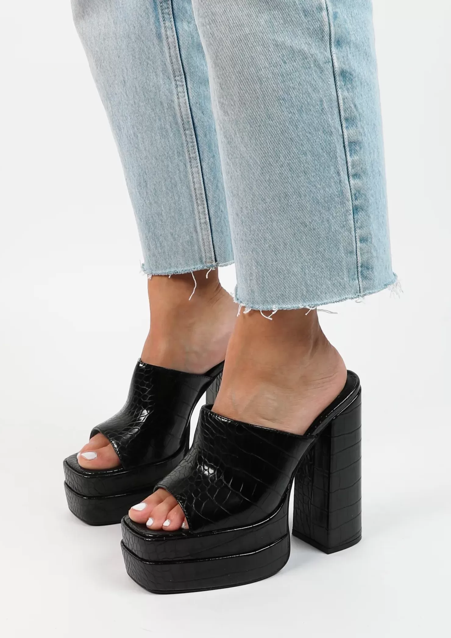 Best Sale Platform Mules - Black Women Sandals