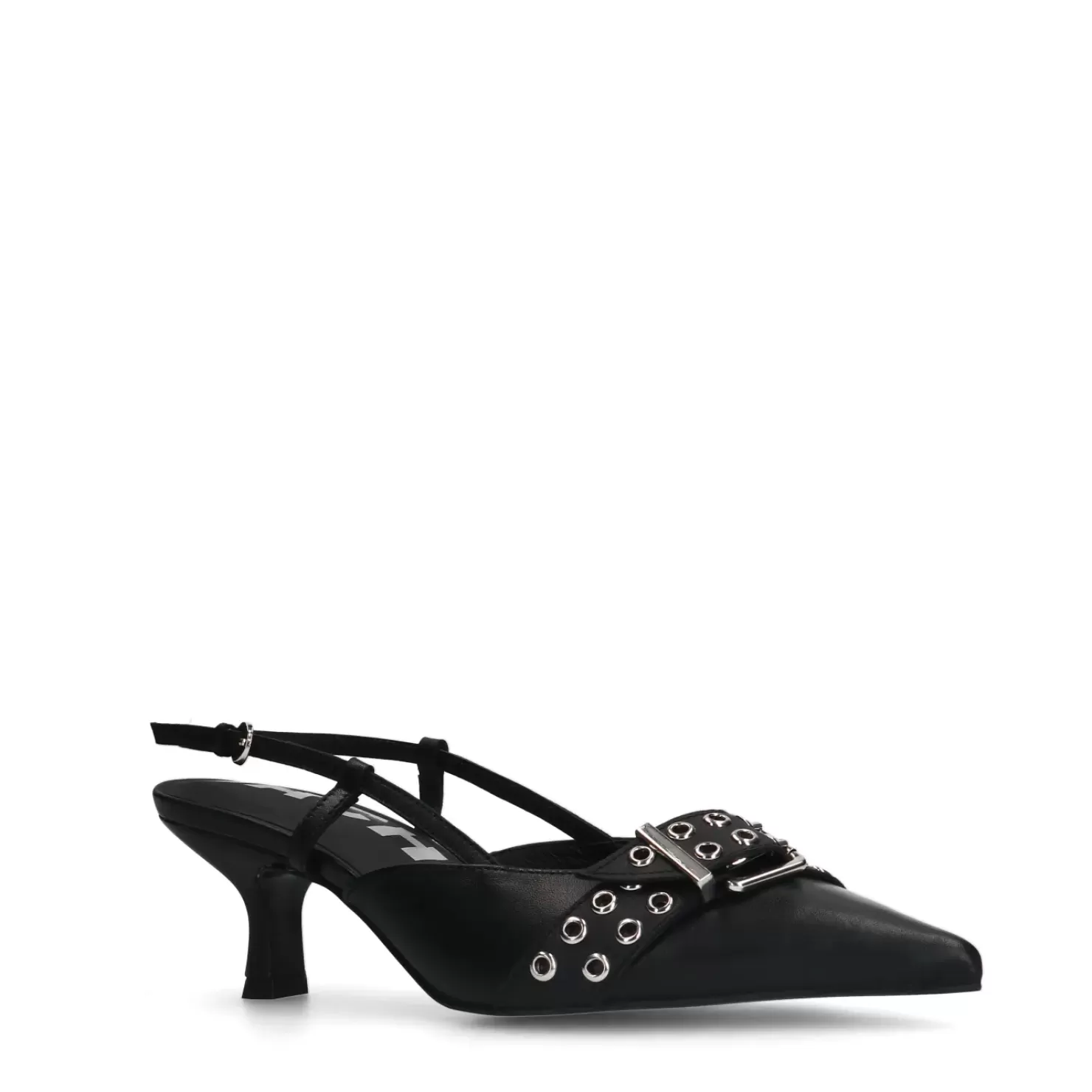 Best Pre-Order Buckle Slingbacks With Low Heel - Black Women Pumps