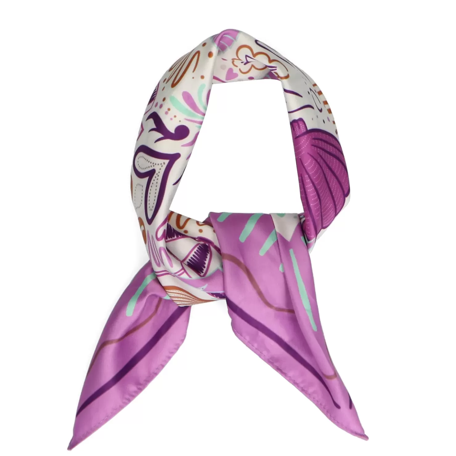 Cheap Printed Scarf - Purple Women Scarves