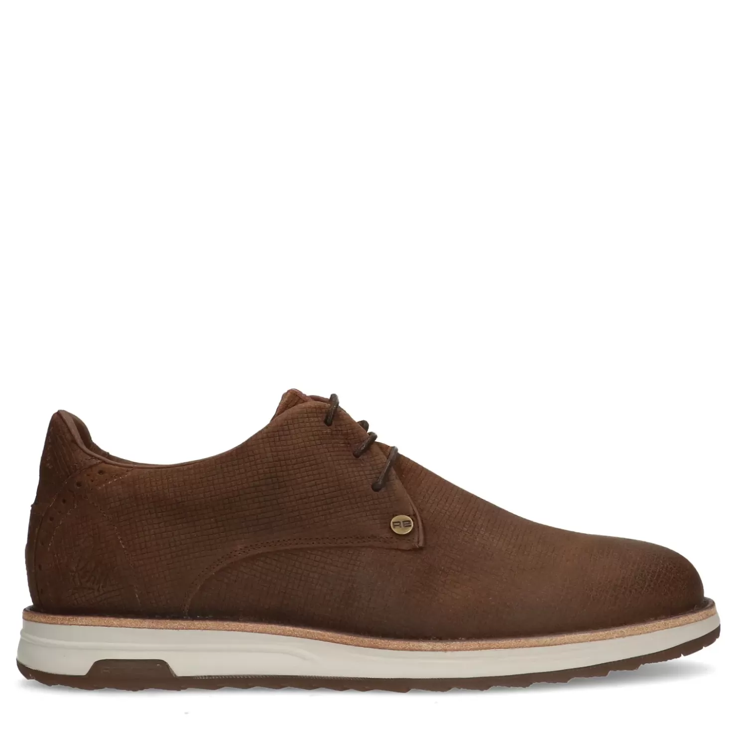 Outlet Rehab Nolan Square Lace-Up Shoes - Dark Brown Men Lace-Up Shoes