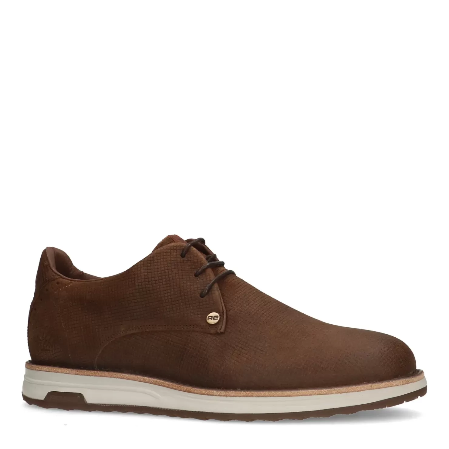 Outlet Rehab Nolan Square Lace-Up Shoes - Dark Brown Men Lace-Up Shoes