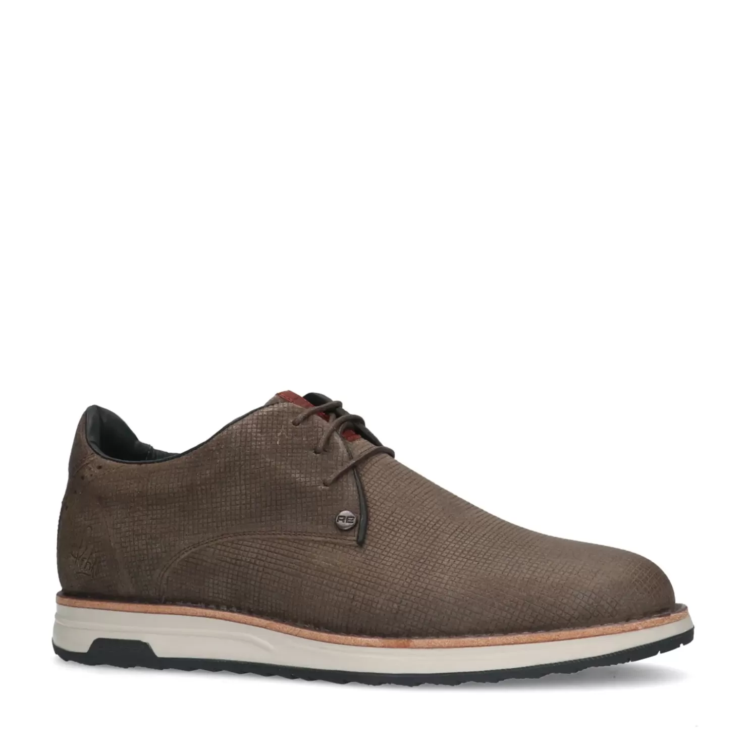 Flash Sale Rehab Nolan Square Lace-Up Shoes - Dark Gray Men Lace-Up Shoes