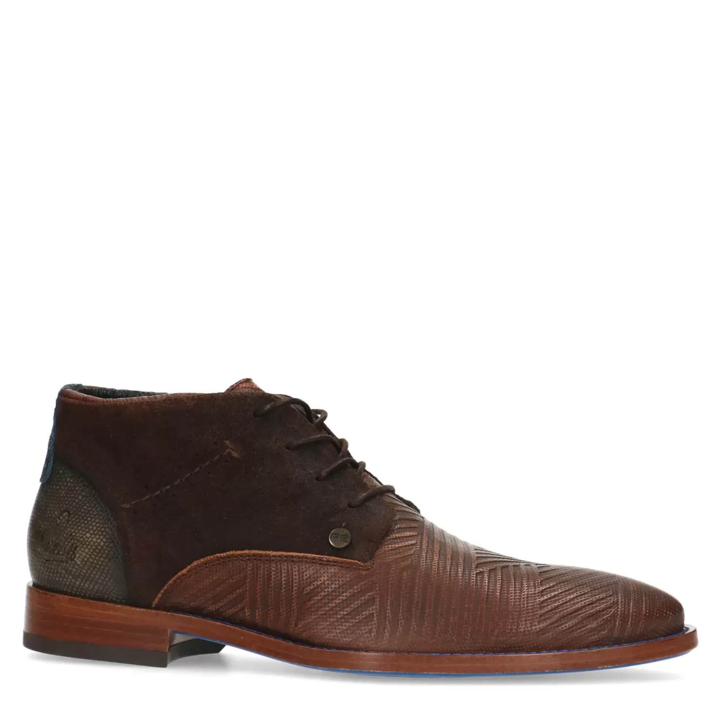 Flash Sale Rehab Salvador Zig Zag Lace-Up Shoes - Brown Men Lace-Up Shoes