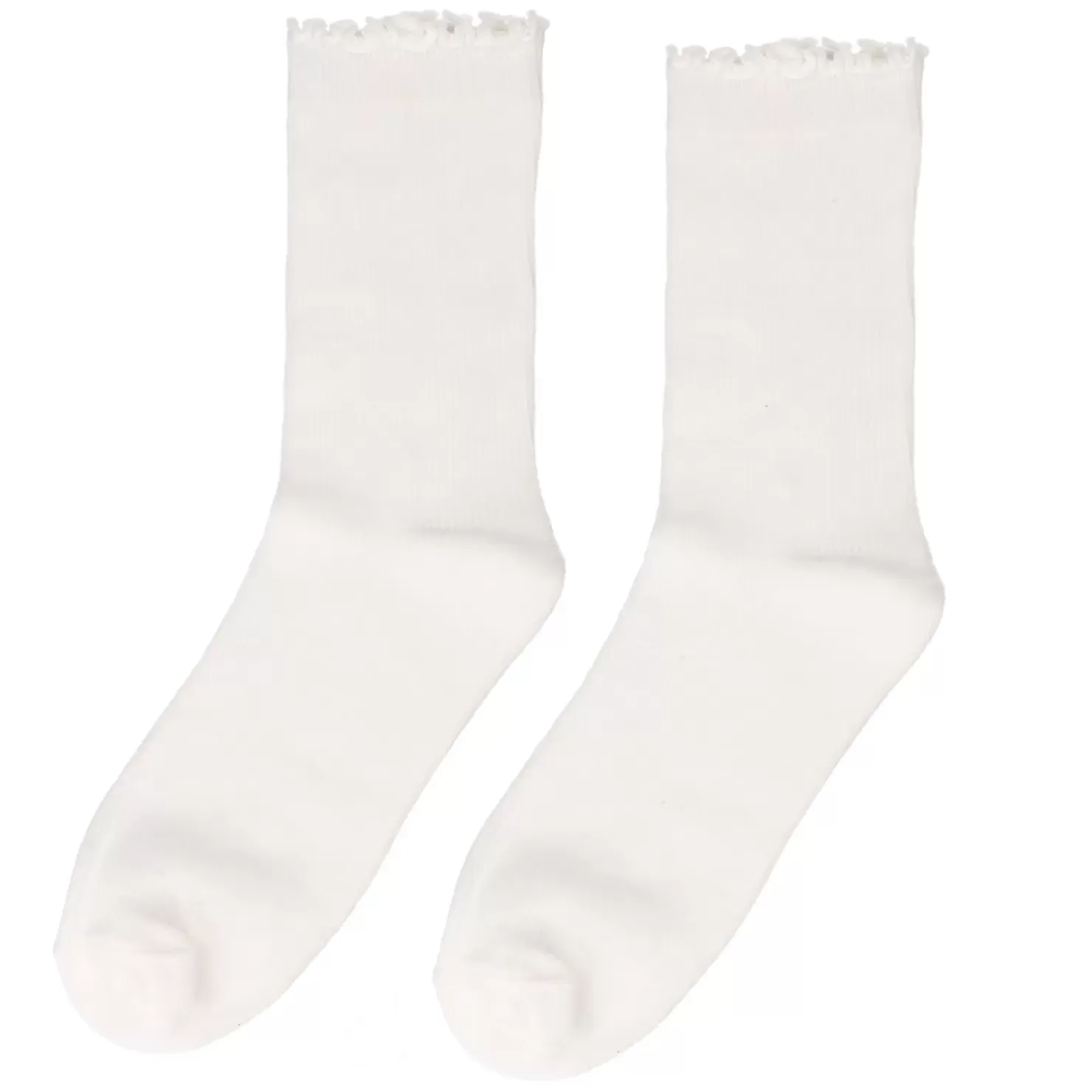 Hot Ruffled Socks - White Women Tights And Socks