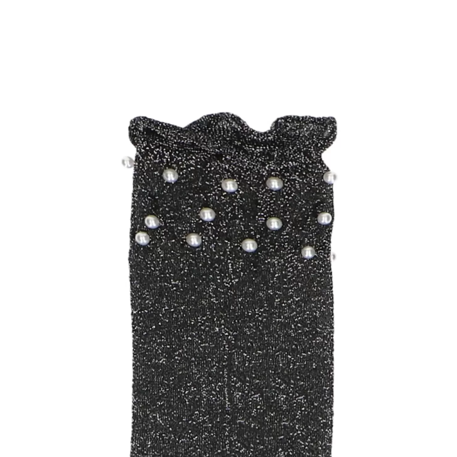 Best Sale X Blitsbee Glitter Socks With Beads - Black Women Tights And Socks