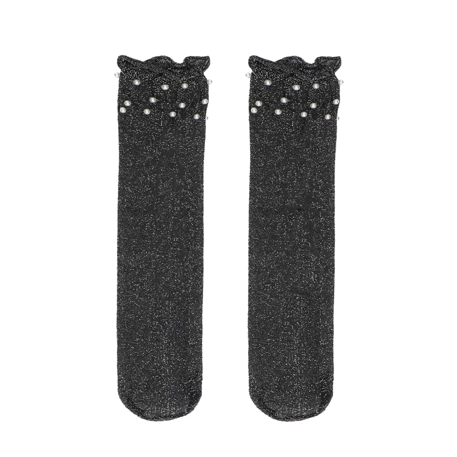 Best Sale X Blitsbee Glitter Socks With Beads - Black Women Tights And Socks