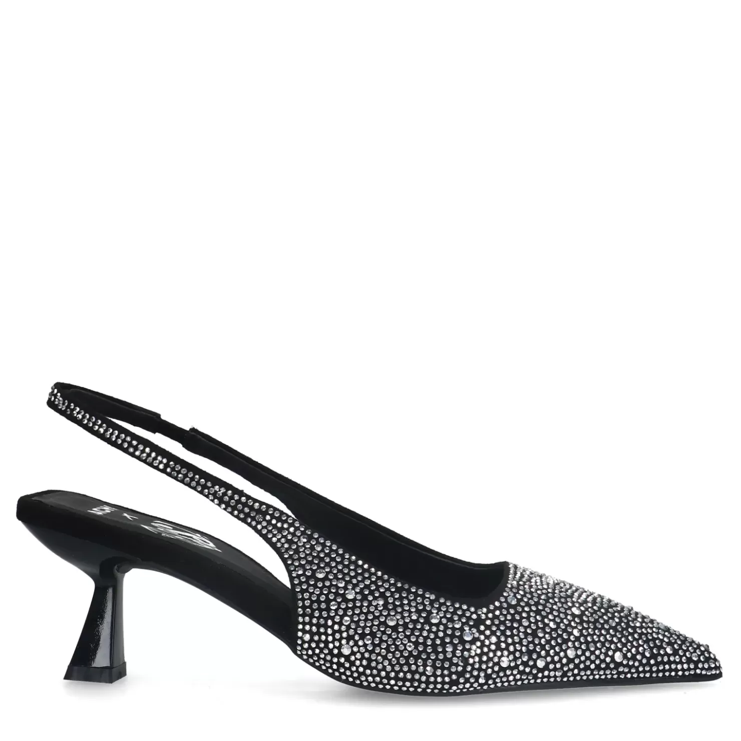 Fashion X Tessa Van Montfoort Slingback Pumps With Rhinestones - Black Women Pumps