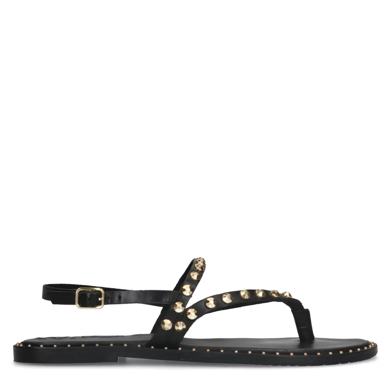 Cheap Sandals With Studs - Black Women Sandals