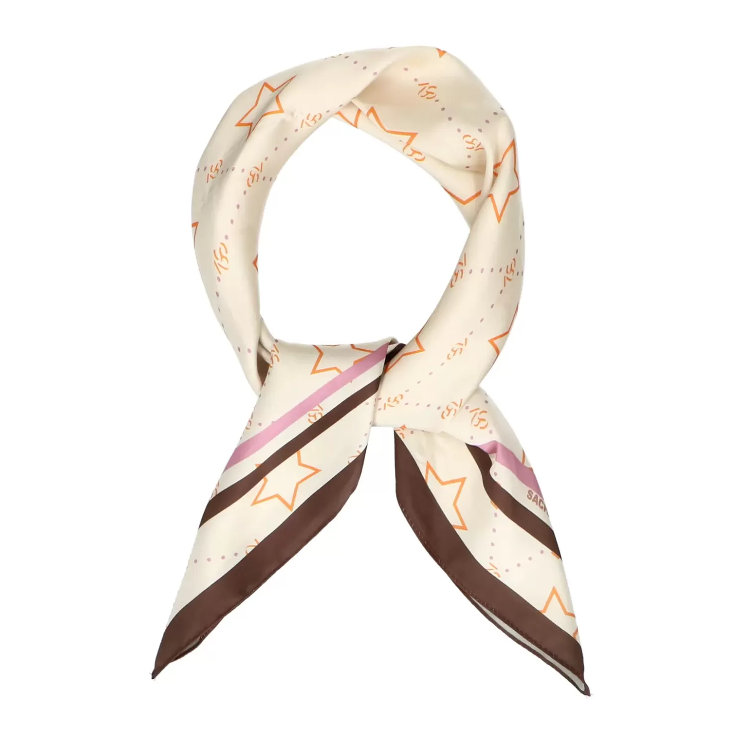 Hot Scarf With Print - Off-White Women Scarves