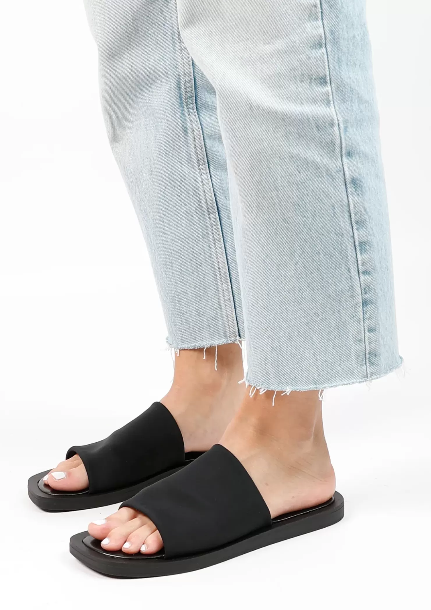 Cheap Slides - Black Women Sandals