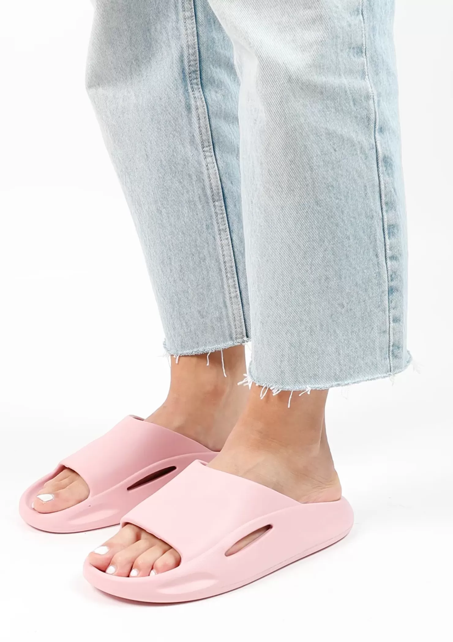 Cheap Slides - Pink Women Sandals