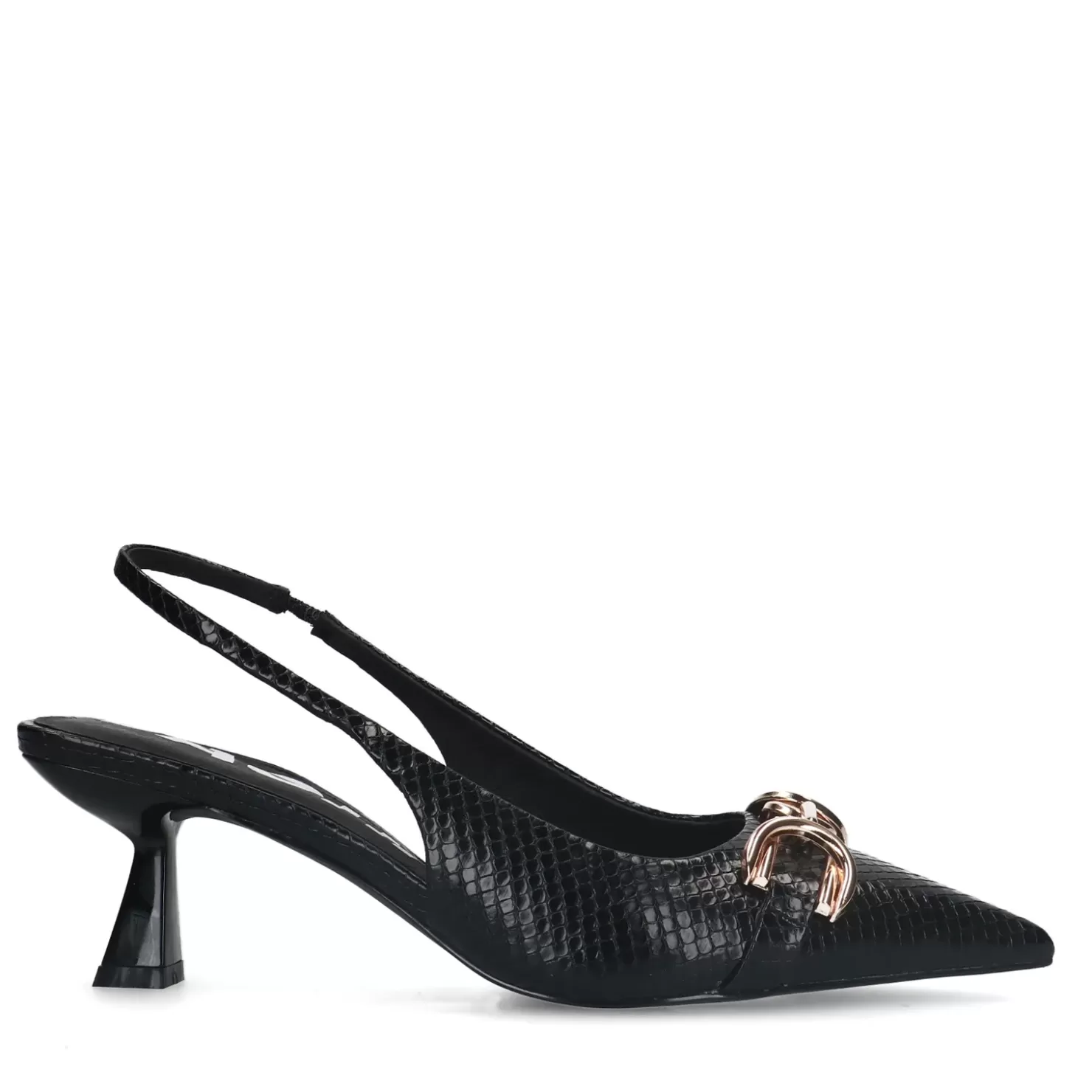 Cheap Slingback Pumps With Chain - Black Women Pumps