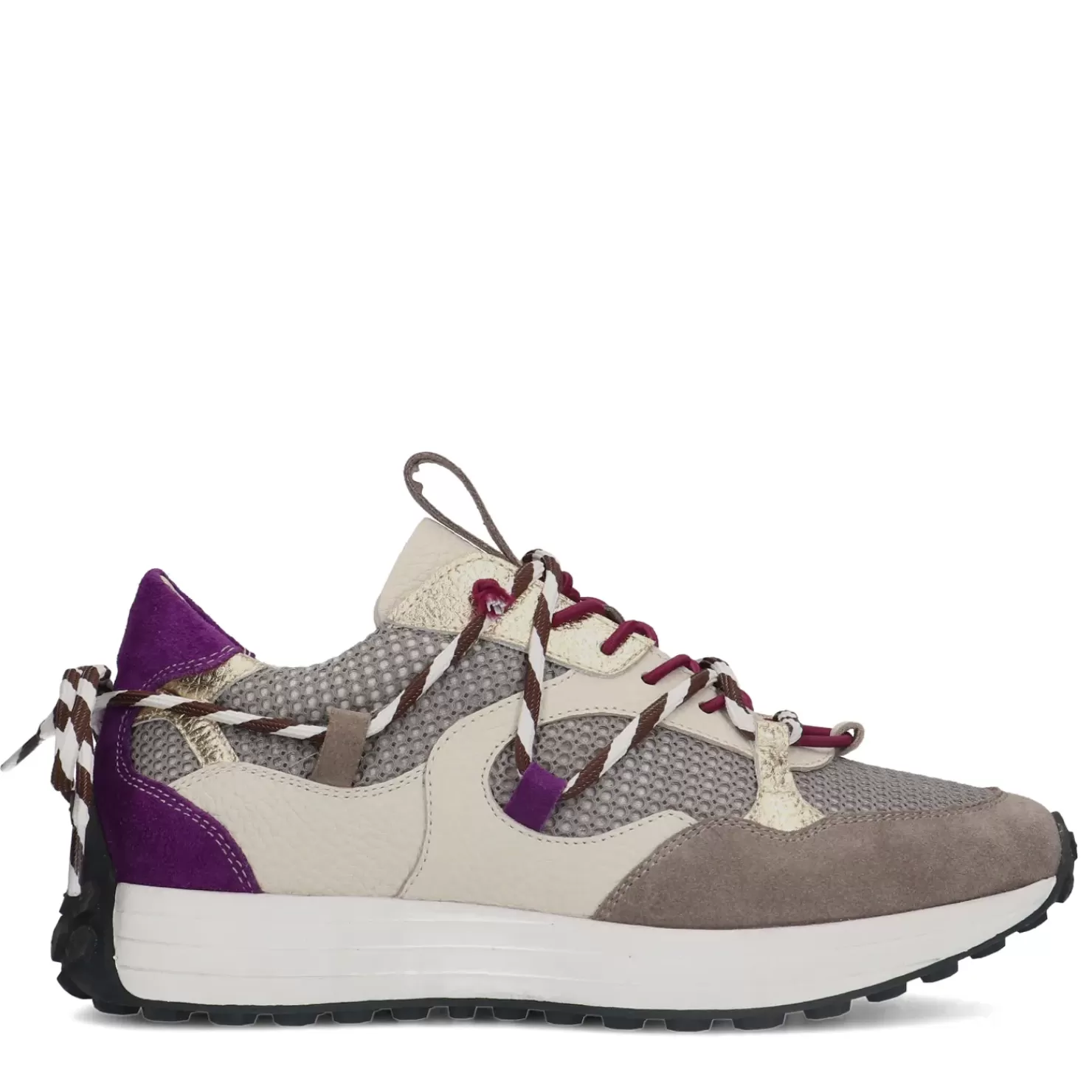 Sale Sneakers With Details - Taupe Women Sneakers