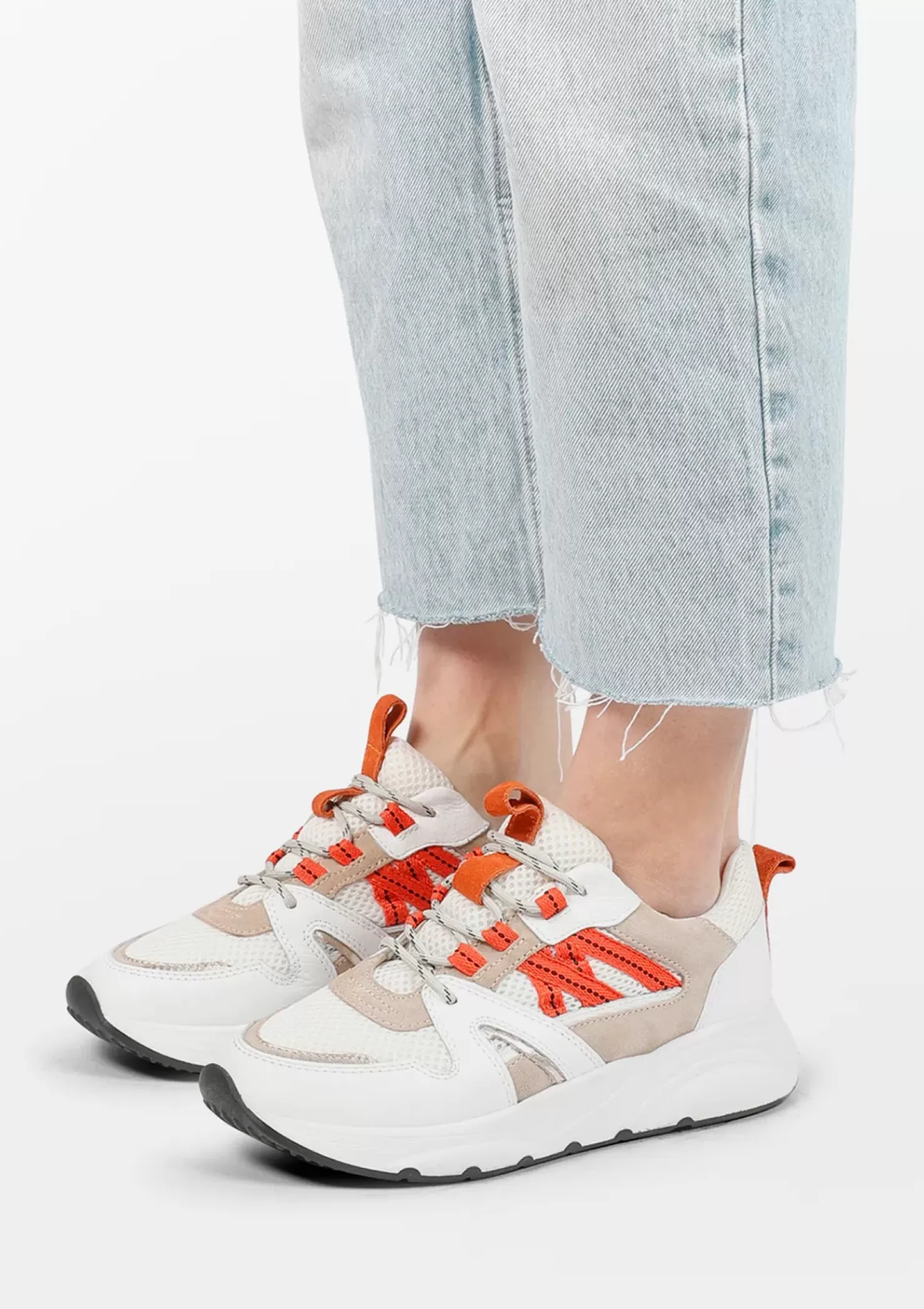 Discount Sneakers With Details - White Women Sneakers