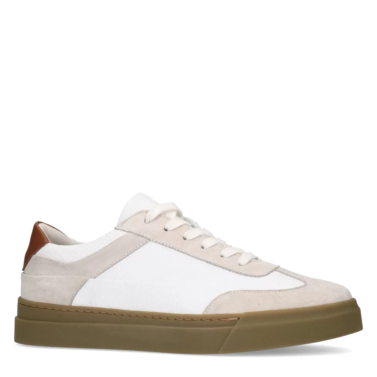 New Sneakers With Suede Details - White Men Sneakers