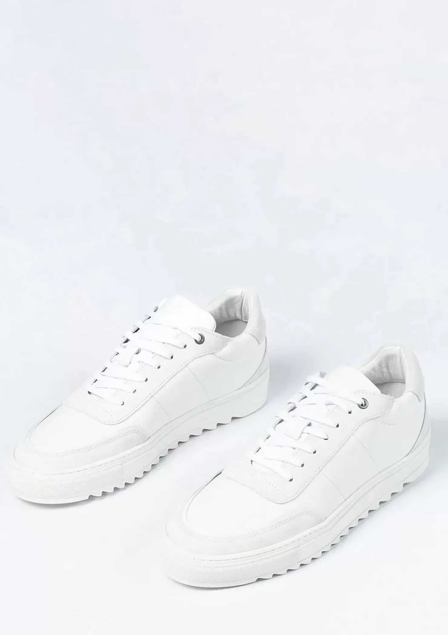 Sale Sneakers With Suede Details - White Men Sneakers